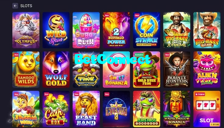 available types of BetConnect bet including pre-match live express and system bets